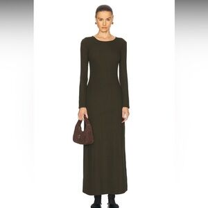 NWT LESET Moss Lauren Long Sleeve Maxi Dress